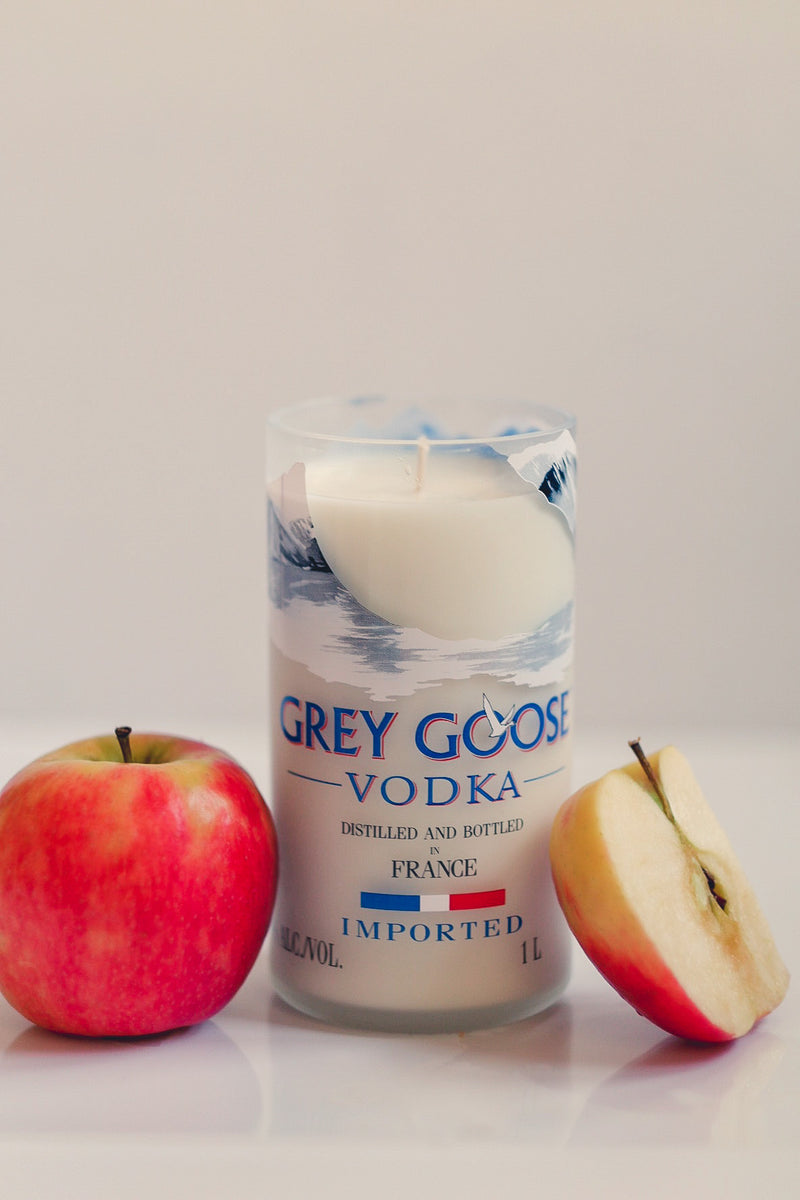 Grey Goose Vodka Liquor Bottle Candle